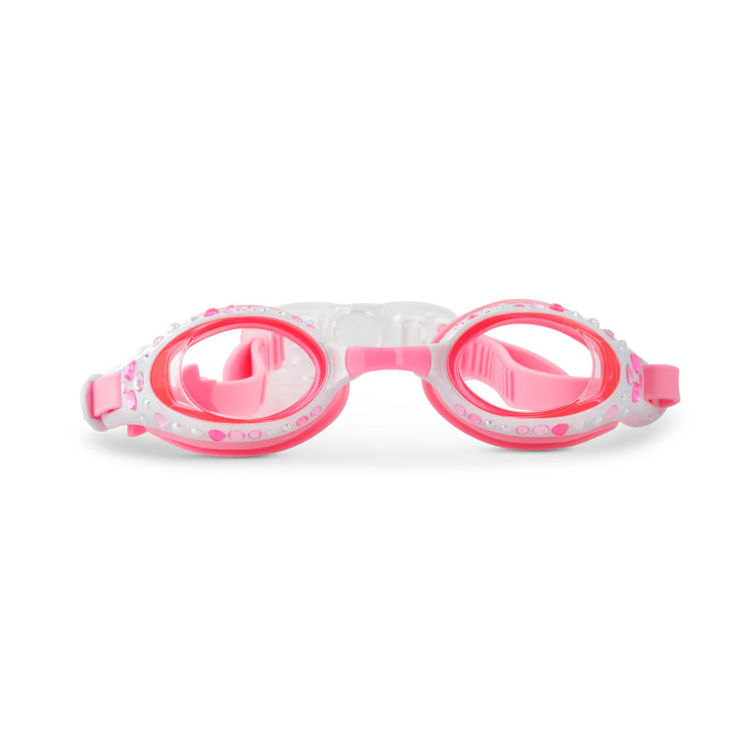 Pearl White Beautiful Bows Swim Goggles