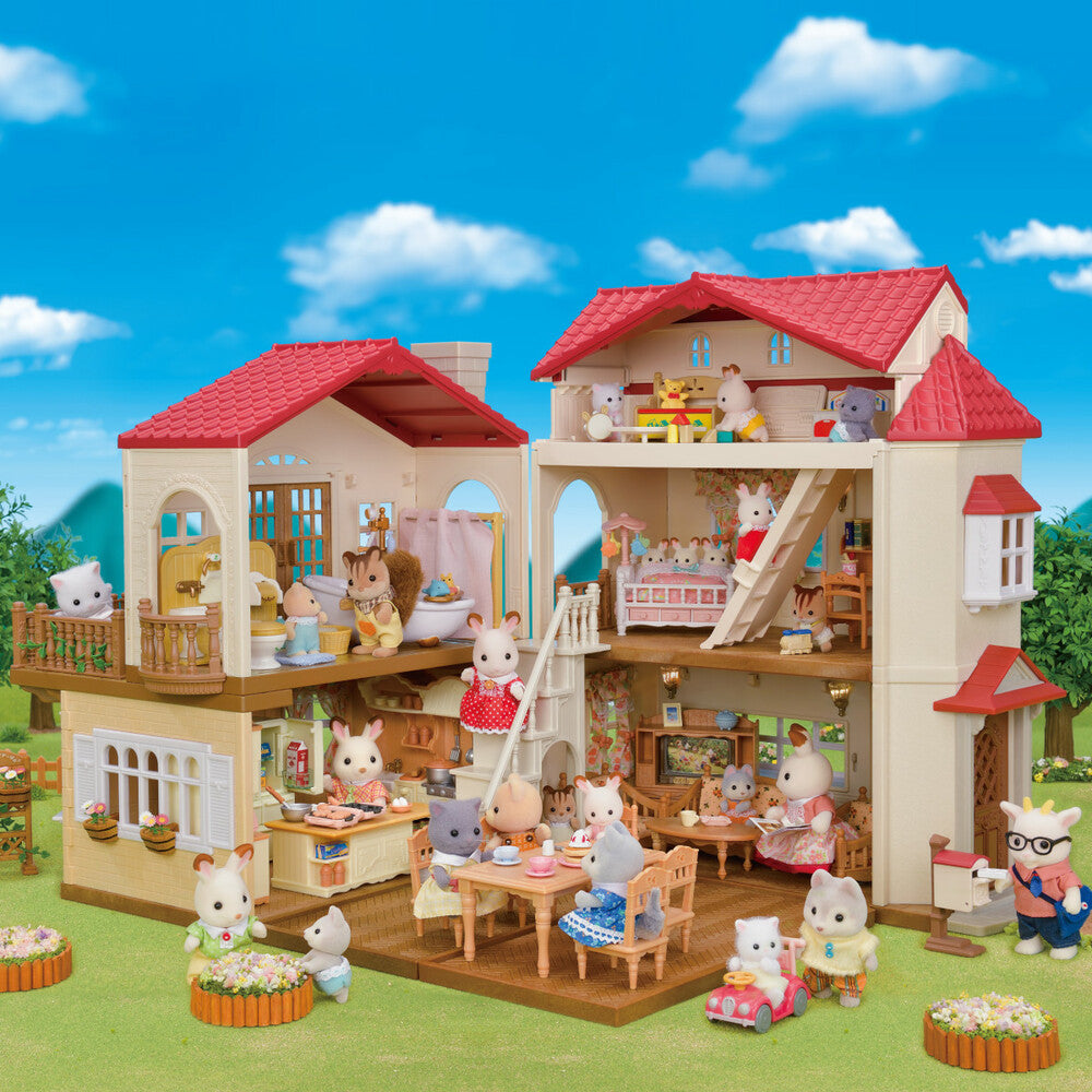 Calico Critters Red Roof Country Home with Secret Attic