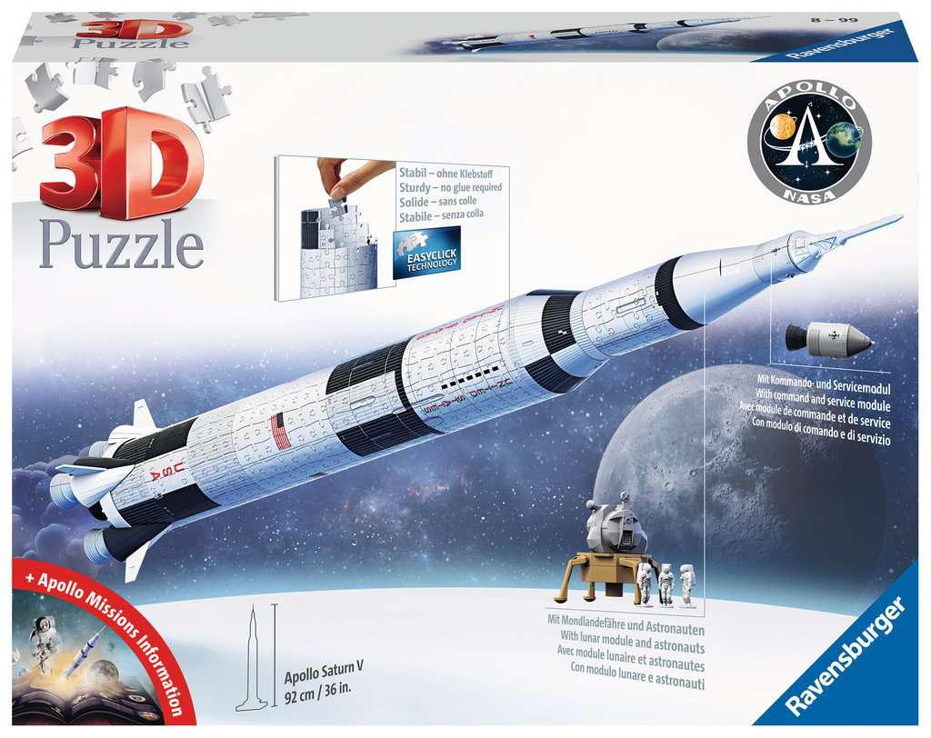 Apollo Saturn V Rocket 3D Puzzle