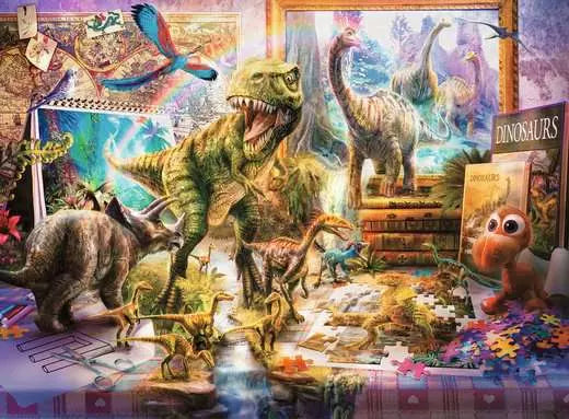 100 pc Dinosaur Escape Puzzle