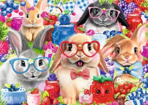 35 pc Bunnies And Berries Puzzle