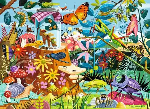 60 pc Backyard Bug World Puzzle