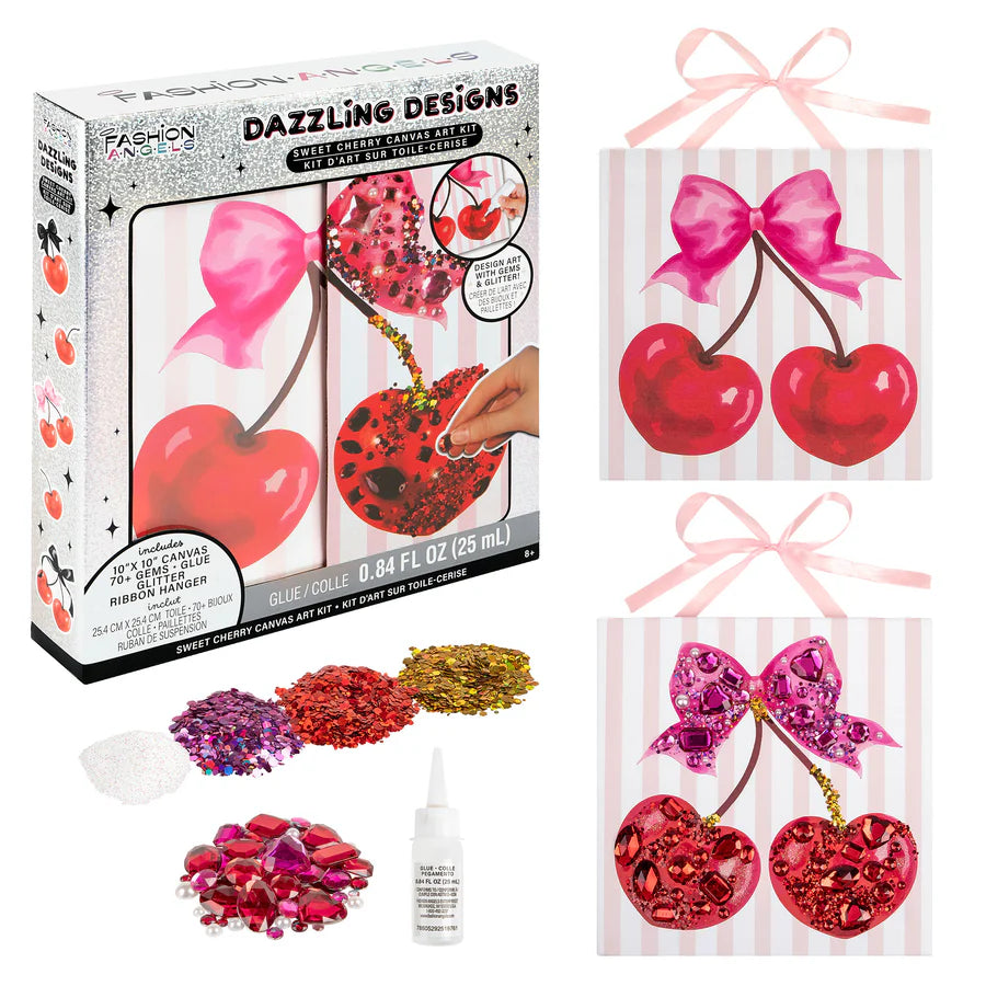 Sweet Cherry Dazzling Designs Canvas