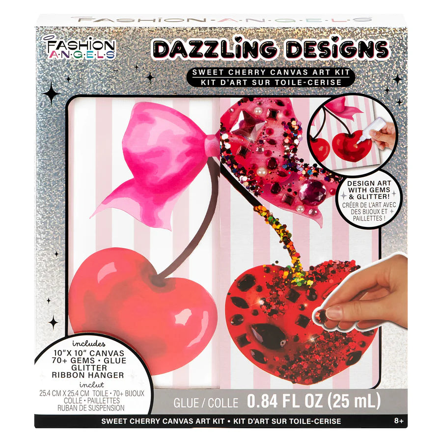 Sweet Cherry Dazzling Designs Canvas