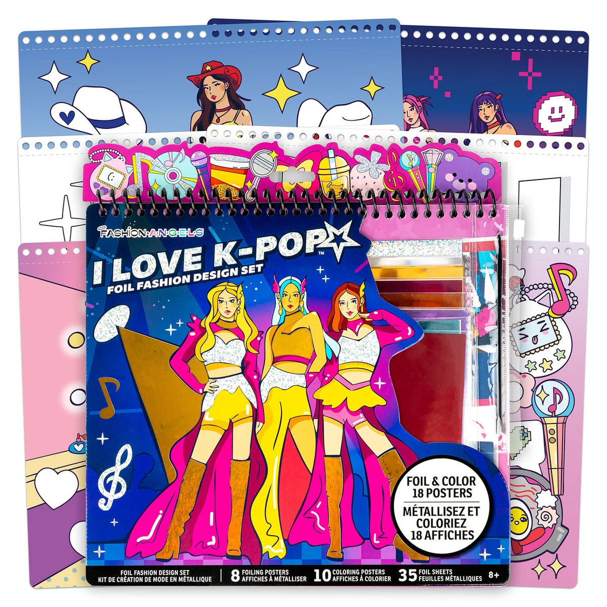 K Pop Foil Fashion Design Portfolio