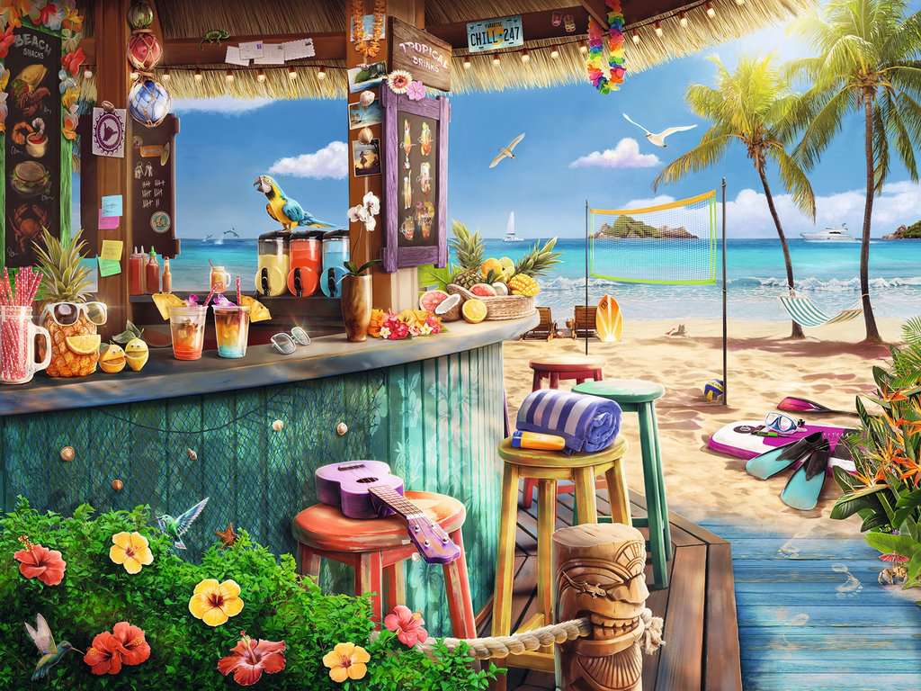 1500 pc Beach Bar Breezes Puzzle