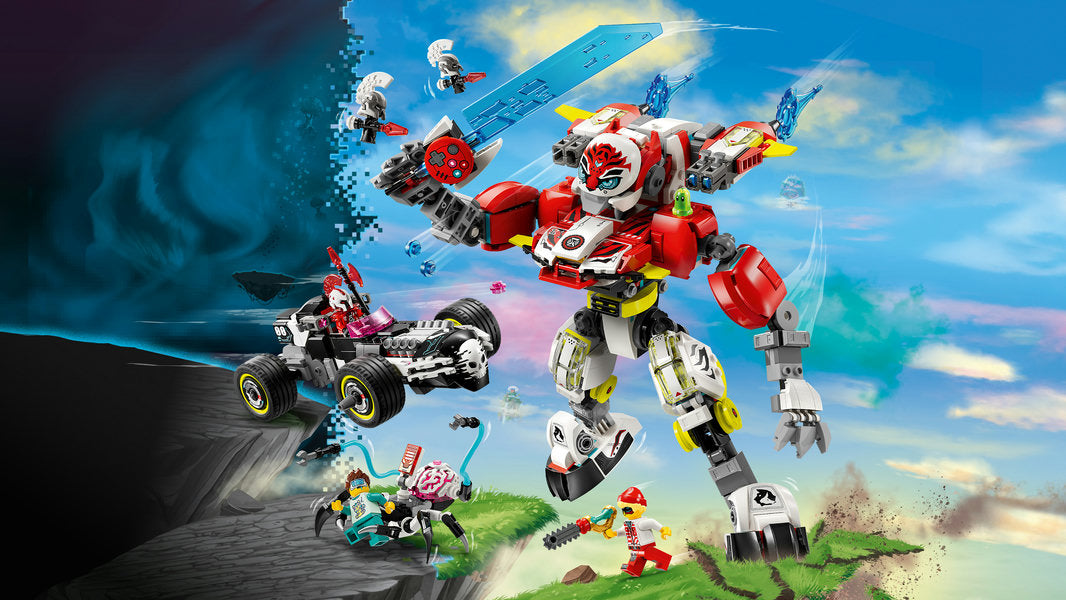 LEGO® DREAMZzz™ Cooper’s Tiger Mech & Zero’s Hot Rod Car