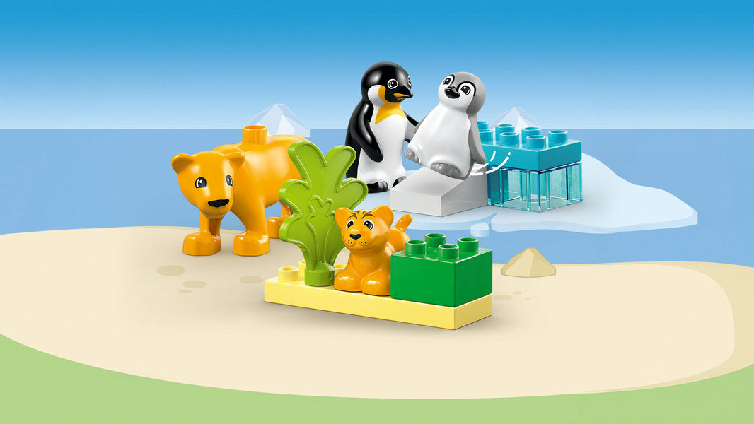 LEGO® DUPLO® Wild Animal Families: Penguins & Lions