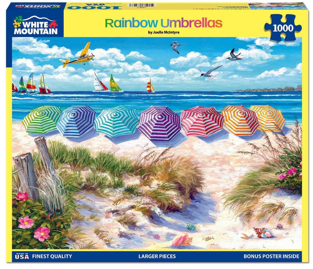 1000 pc Rainbow Umbrellas Puzzle