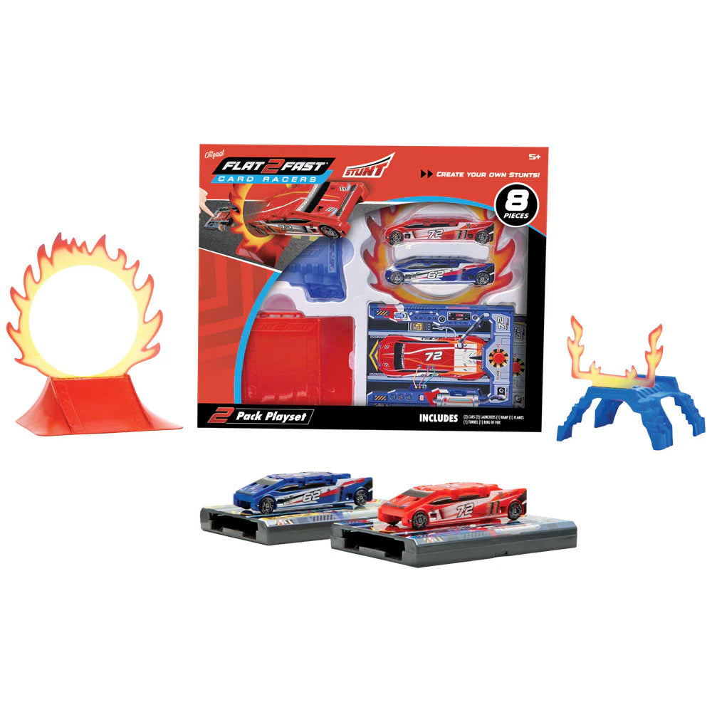 Flat 2 Fast Stunt 2 Pack Playset