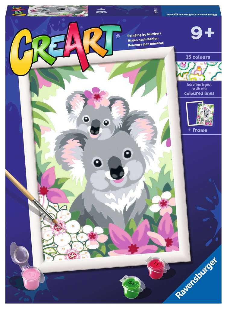 CreArt Painting by Numbers Koala Cuties