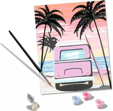 CreArt Painting by Numbers Beach Life