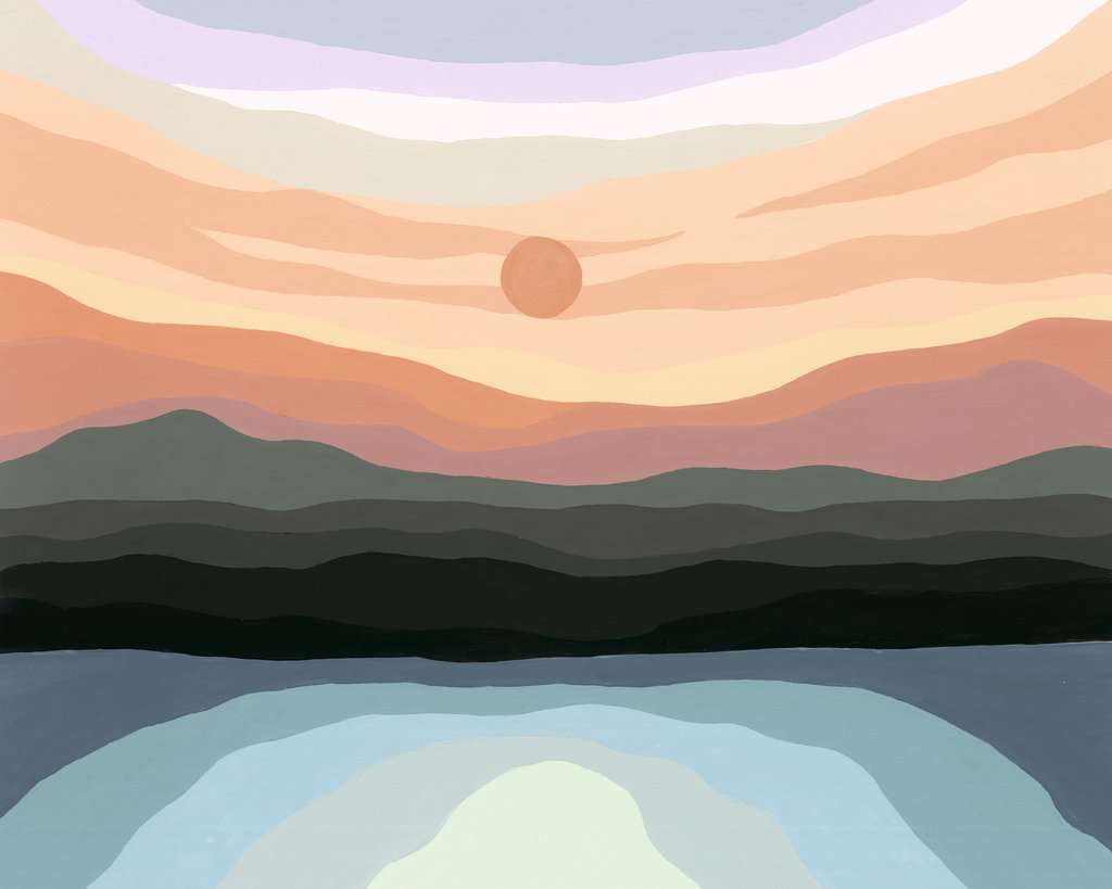 CreArt Painting by Numbers Minimalistic Landscape