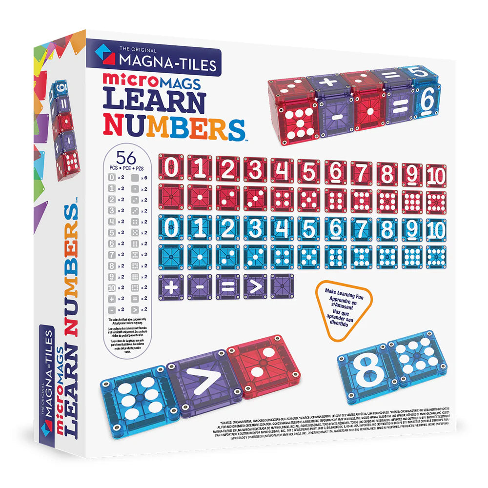 Magna-Tiles® Learn Numbers Micromags