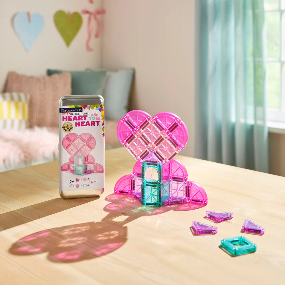 Magna-Tiles® Heart To Heart Micro Mags