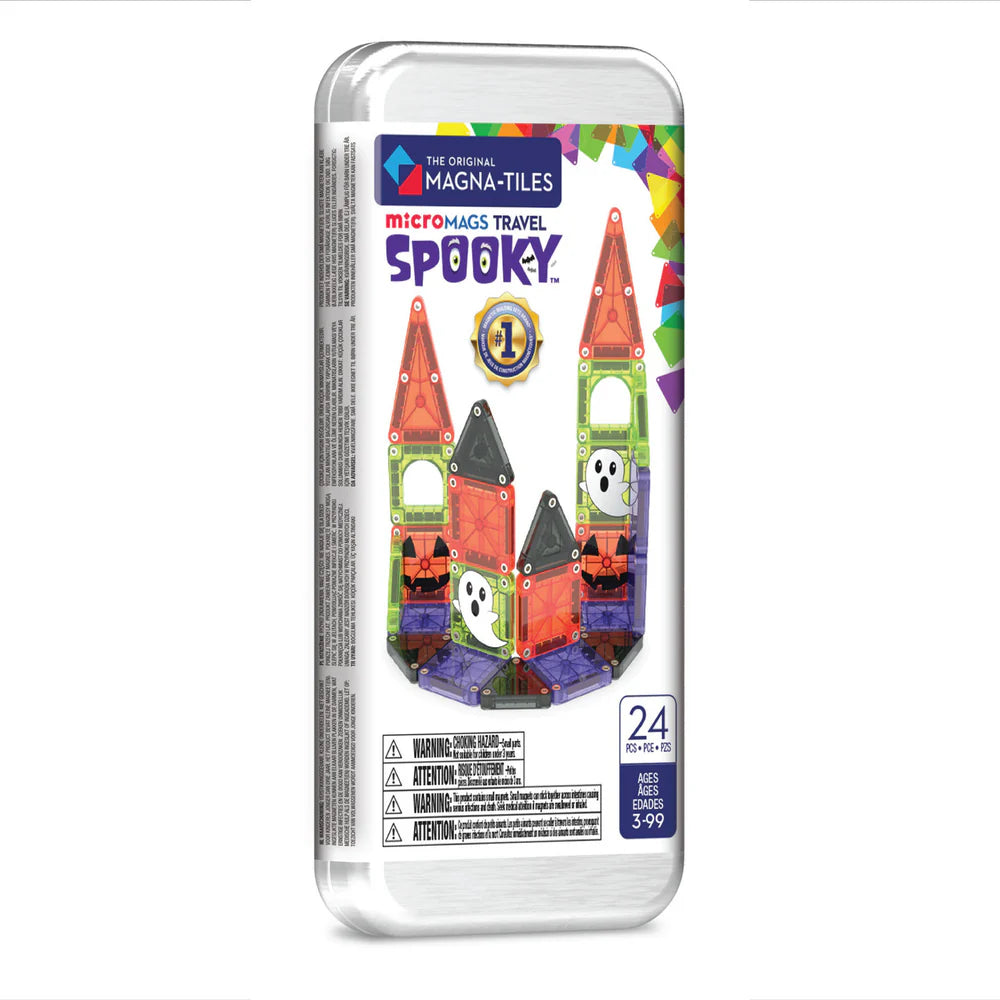 Magna-Tiles® Spooky Micromags 24 piece Travel Set