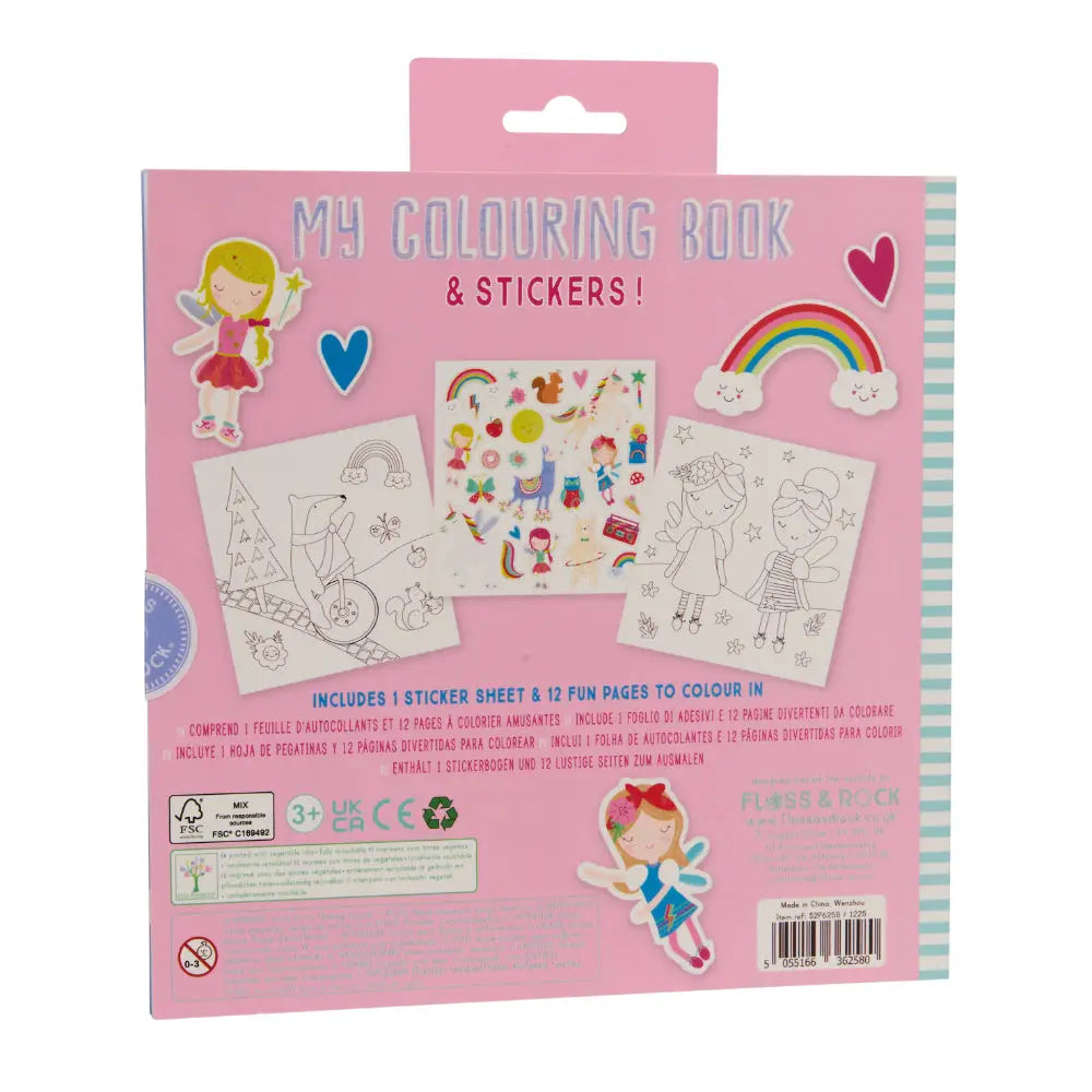 Rainbow Fairy Coloring Book