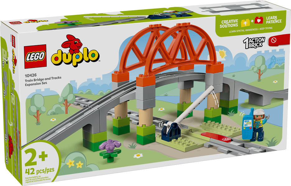 LEGO® DUPLO® Town Train Bridge and Tracks Expansion Set