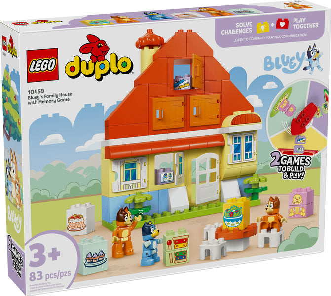 LEGO® DUPLO® Bluey’s Family House with Memory Game