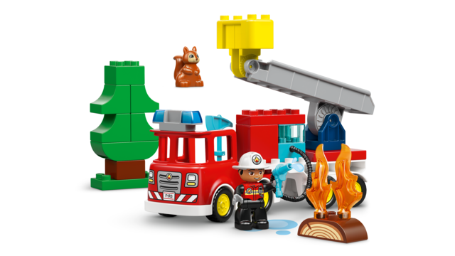 LEGO® DUPLO® Fire Truck Hose And Firefighter