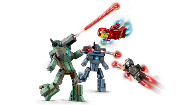 LEGO® Marvel Iron Man & War Machine vs Hammer Drones