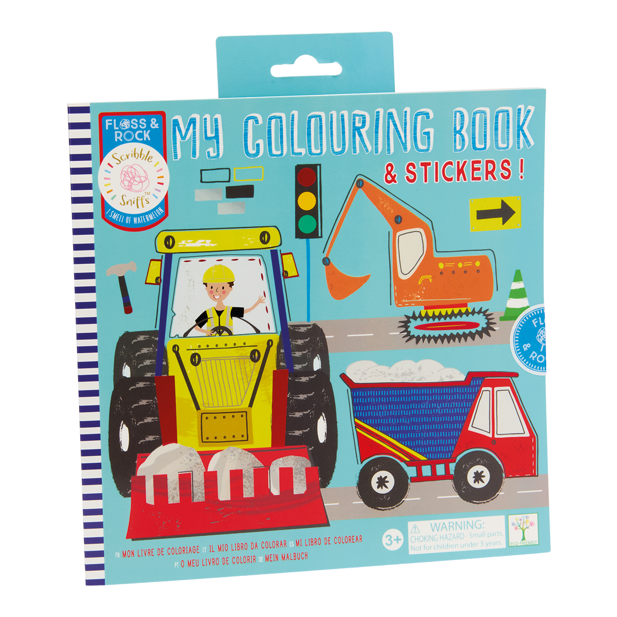 Construction Site Coloring Book