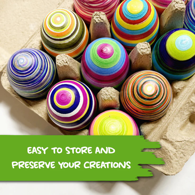 12Pk Wooden Eggs