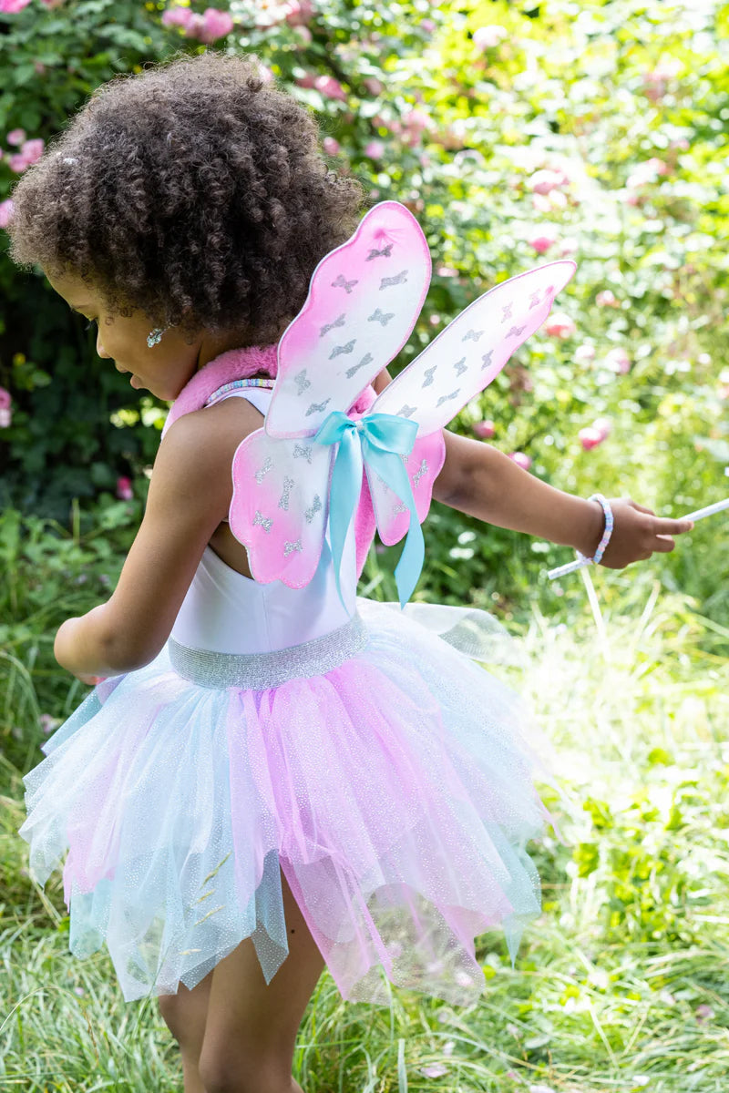 Think Mint Pink Skirt Wings Wand Size 4-6