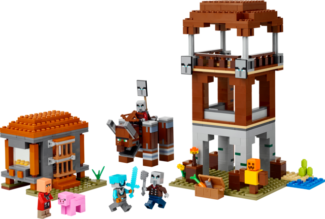 LEGO® Minecraft® The Pillager Outpost and Ravager