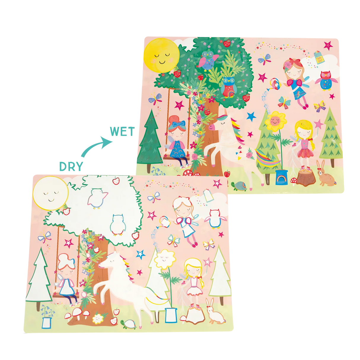 Magic Water Placemat Rainbow Fairy