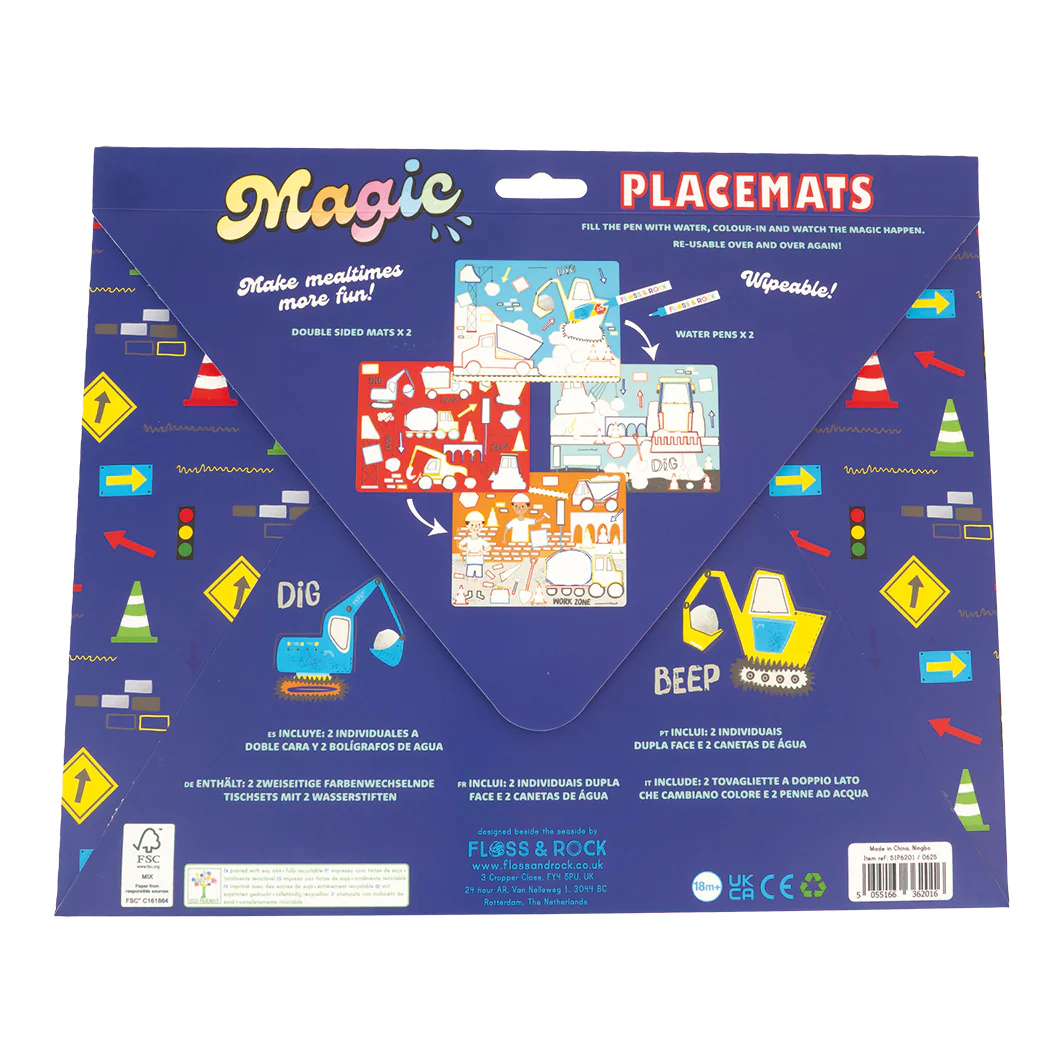 Magic Water Placemat Construction