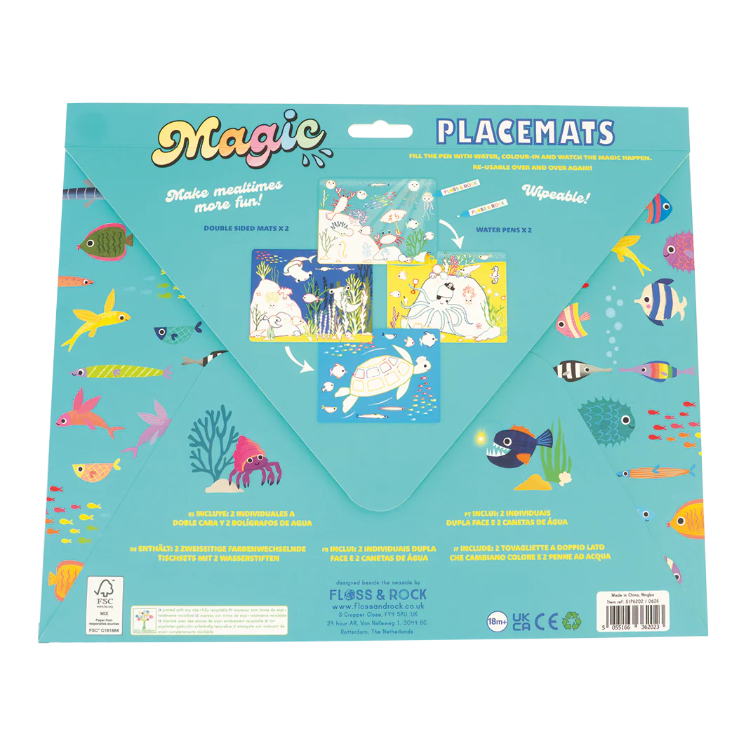 Magic Water Placemats Ocean