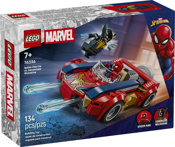 LEGO® Marvel Spider-Man Car vs. Venomized Wolverine