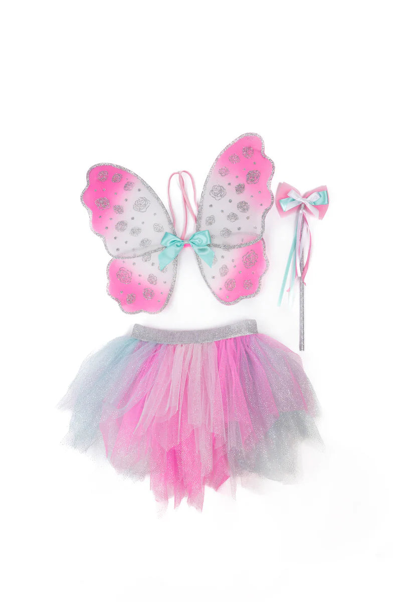 Think Mint Pink Skirt Wings Wand Size 4-6