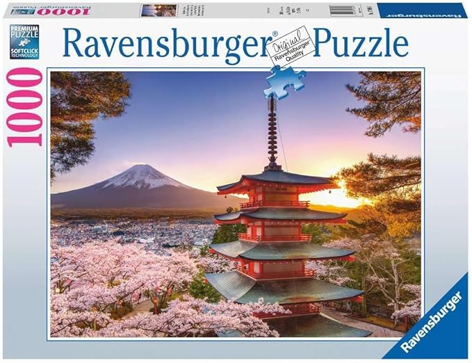 1000 pc Mt Fuji Cherry Blossom View Puzzle