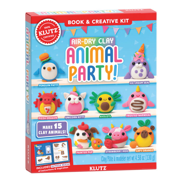 Klutz Animal Party Air Dry Clay Kit