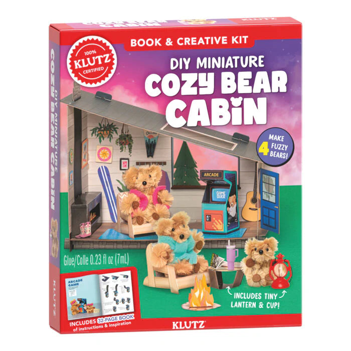 Klutz DIY Miniature Cozy Bear Cabin