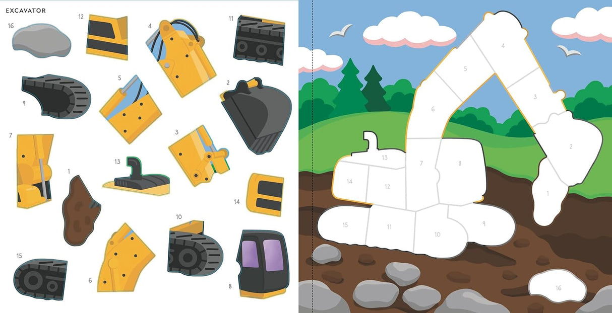 My First Color-By-Sticker Cars, Trucks & Trains