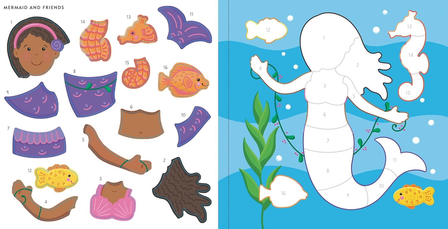 My First Color-by-Sticker Mermaid and More