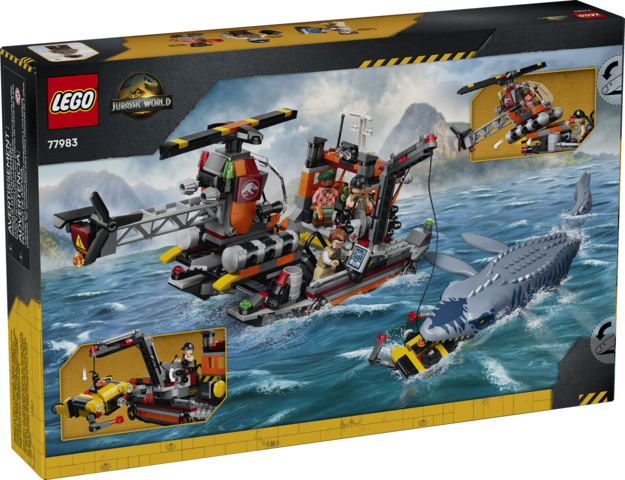 LEGO® Jurassic World Mosasaurus Dinosaur Boat Attack