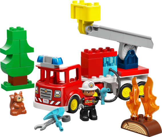 LEGO® DUPLO® Fire Truck Hose And Firefighter