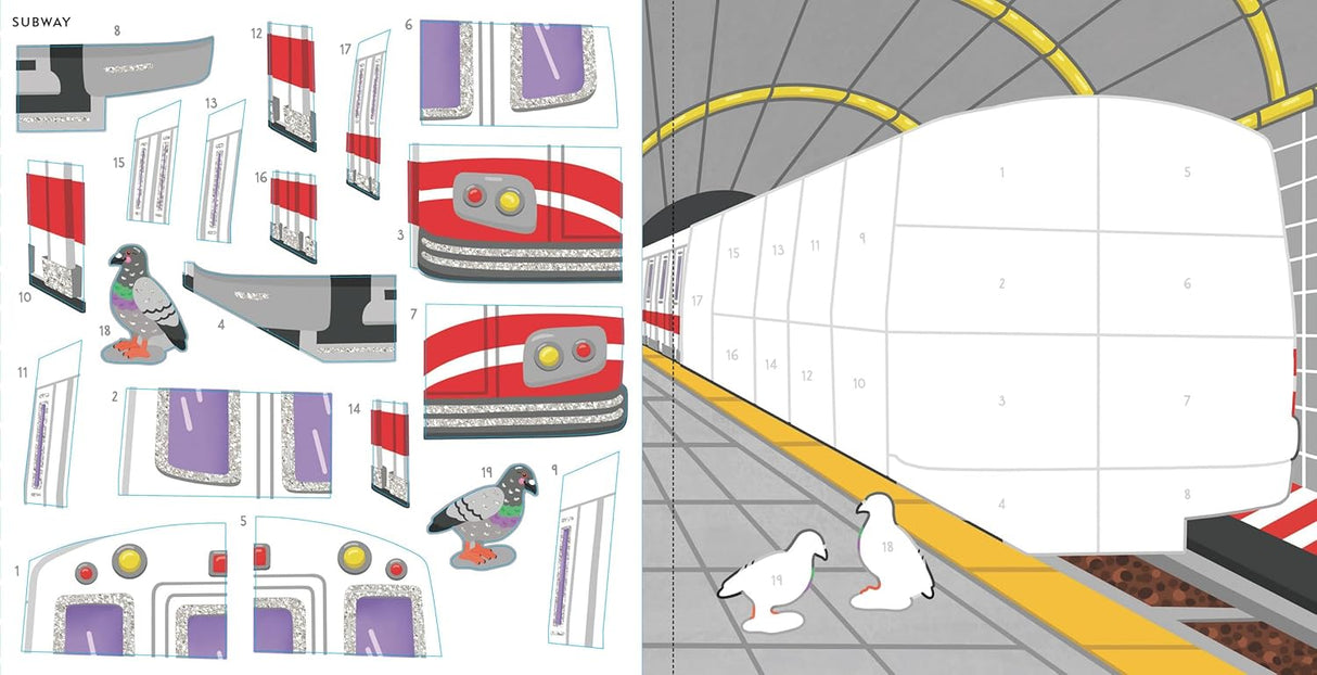 My First Color-By-Sticker Cars, Trucks & Trains