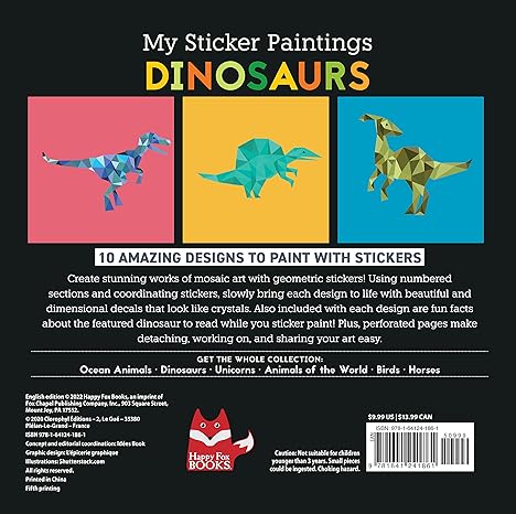 My Sticker Paintings Dinosaurs