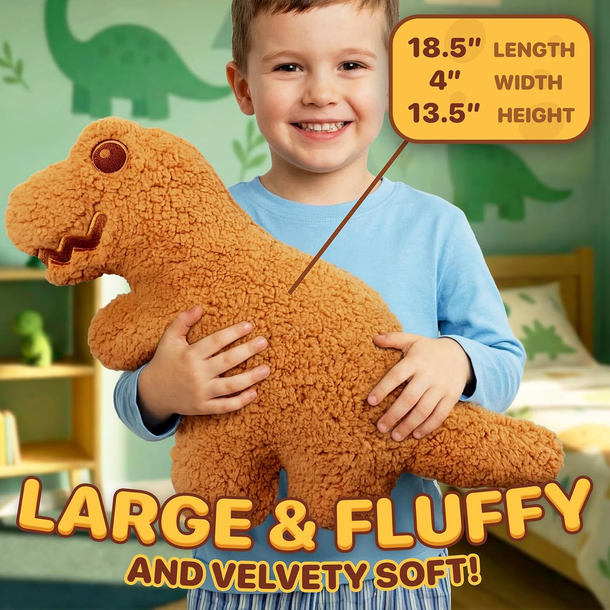 Tender Rex Dino Nugget Pillow