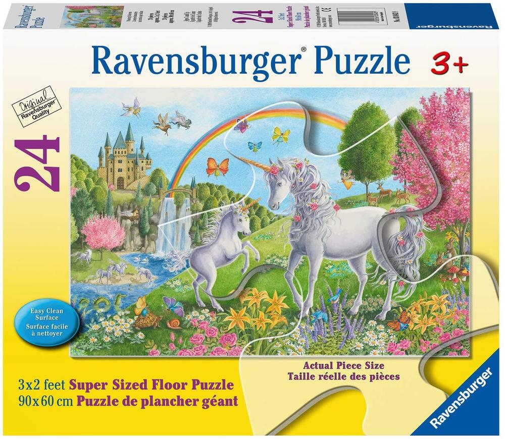 24 pc Prancing Unicorns Floor Puzzle