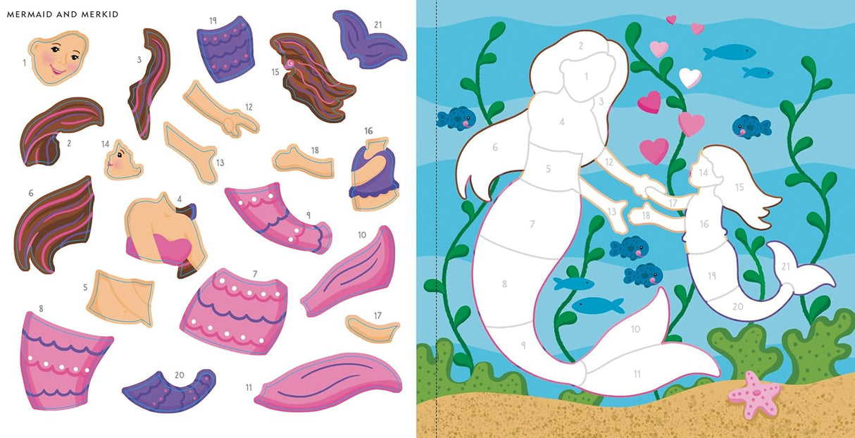 My First Color-by-Sticker Mermaid and More