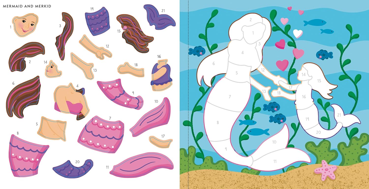 My First Color-by-Sticker Mermaid and More