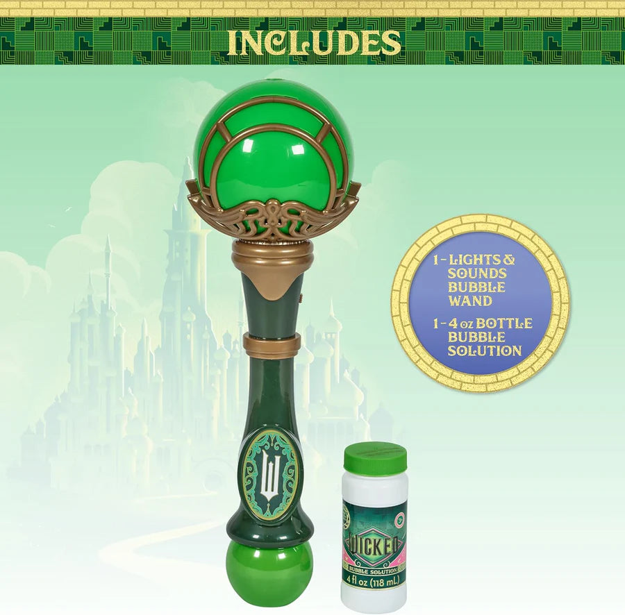Wicked Elpaba Bubble Wand Lights Sound