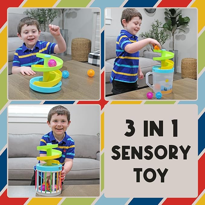 Roll And Drop 3 In 1 Sensory Toy