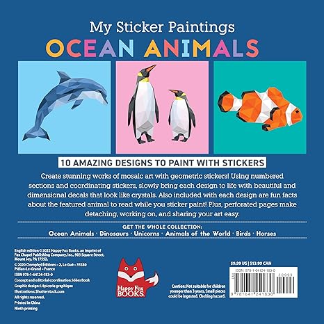 My Sticker Paintings Ocean Animals